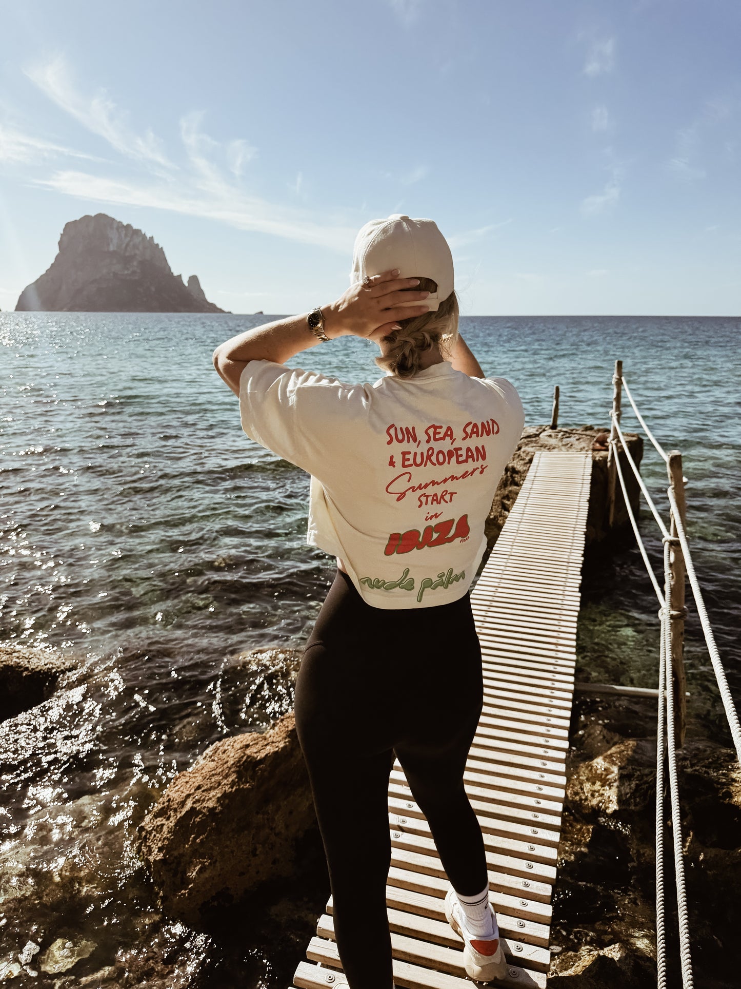 ISLA IBIZA CHERRY CROPPED T -SHIRT