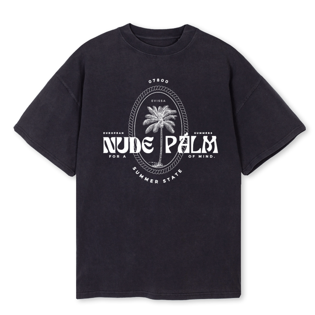 PRE-ORDER ICONIC IBIZA ISLAND T - SUN SOAKED BLACK