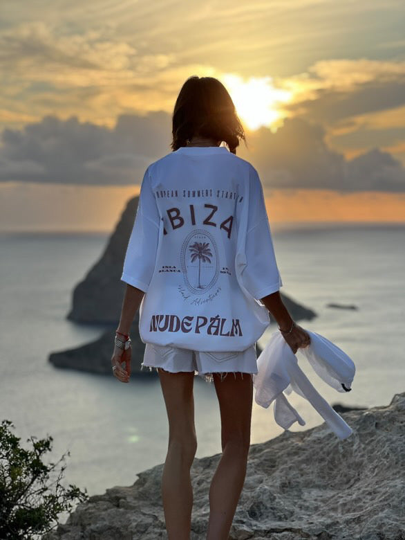 ICONIC IBIZA ISLAND T - SHIRT - BLANCO