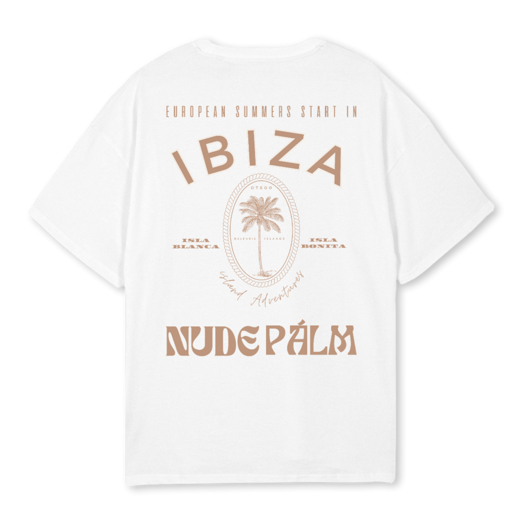 ICONIC IBIZA ISLAND T - SHIRT - BLANCO