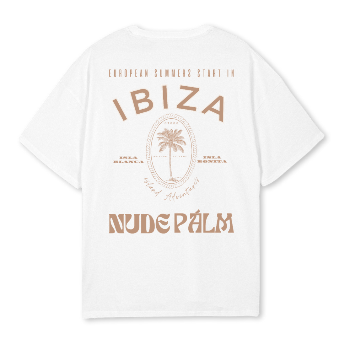 ICONIC IBIZA ISLAND T - SHIRT - BLANCO
