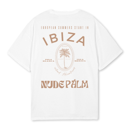 ICONIC IBIZA ISLAND T - SHIRT - BLANCO
