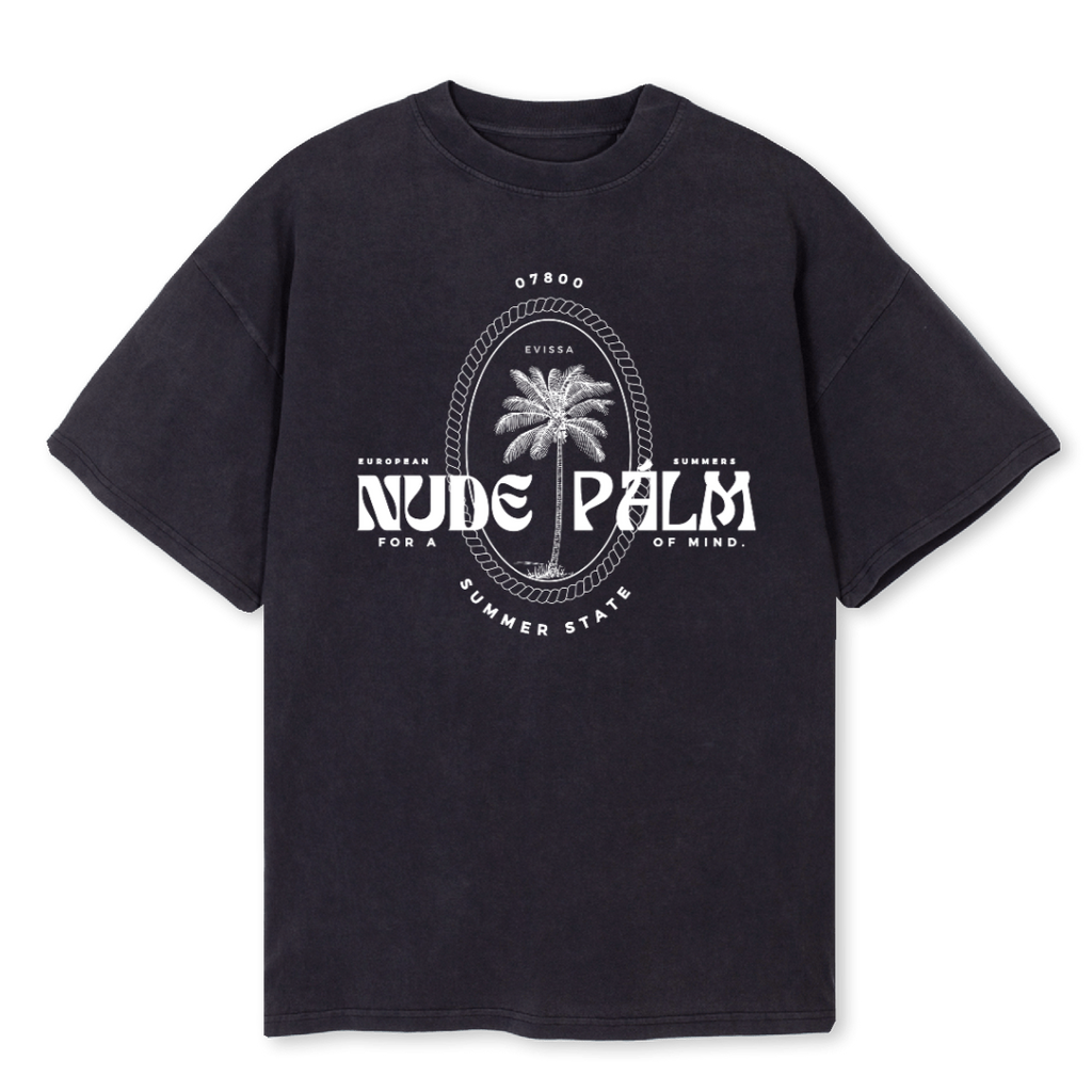 ICONIC IBIZA ISLAND T - SUN SOAKED BLACK