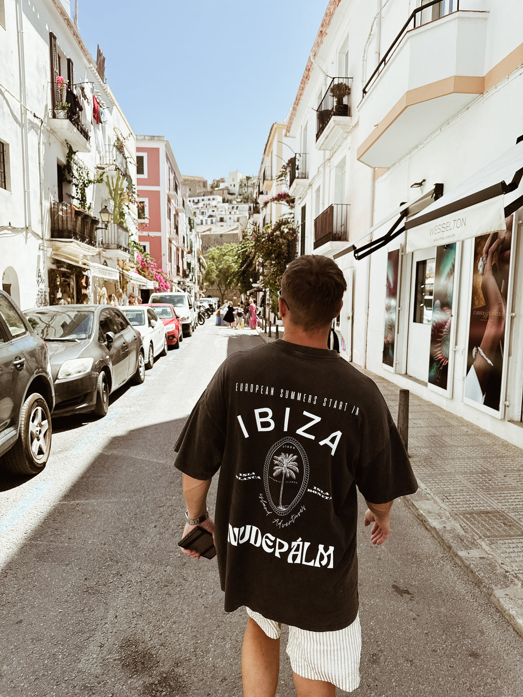 ICONIC IBIZA ISLAND T - SUN SOAKED BLACK