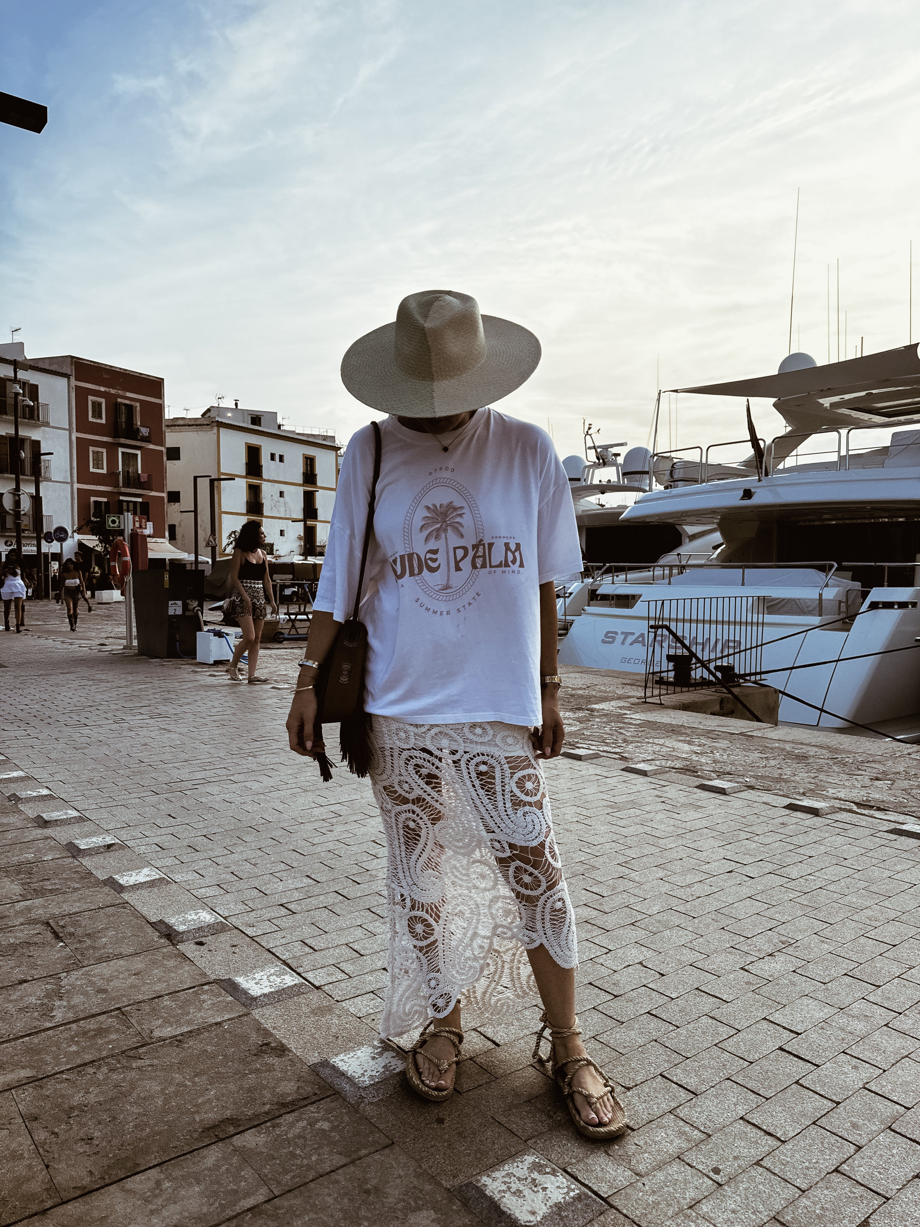 ICONIC IBIZA ISLAND T - SHIRT - BLANCO