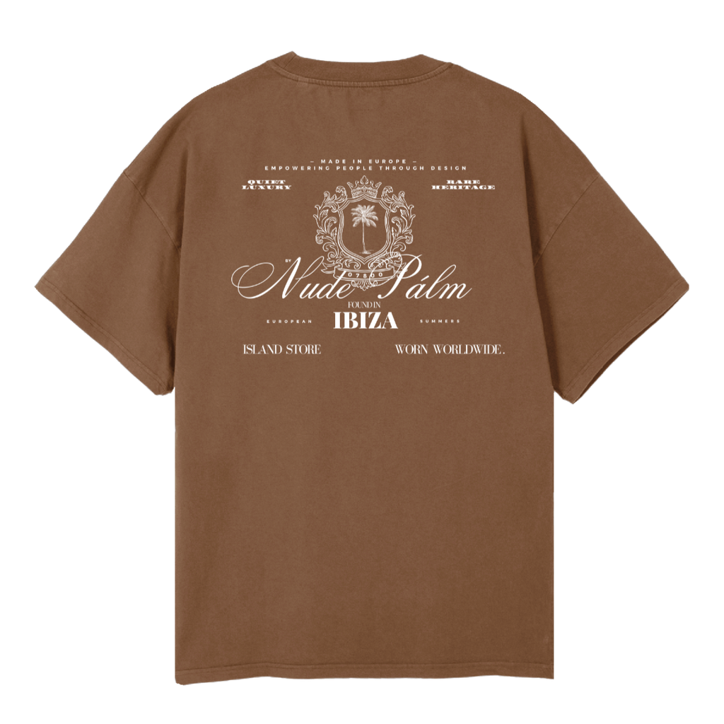 QUIET LUXURY - OVERSIZED UNISEX T-SHIRT - VINTAGE TAN