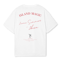 ISLAND MAGIC CHERRY CHERUB - WHITE T - SHIRT | OVERSIZED -  UNISEX