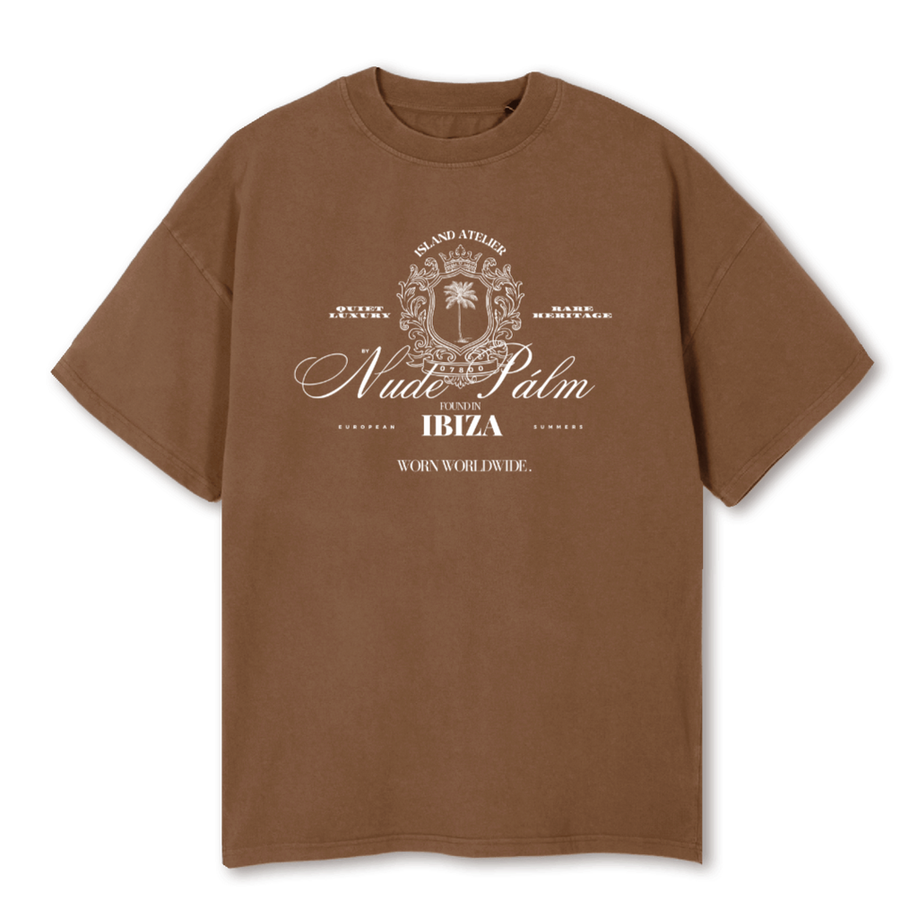 QUIET LUXURY - OVERSIZED UNISEX T-SHIRT - VINTAGE TAN