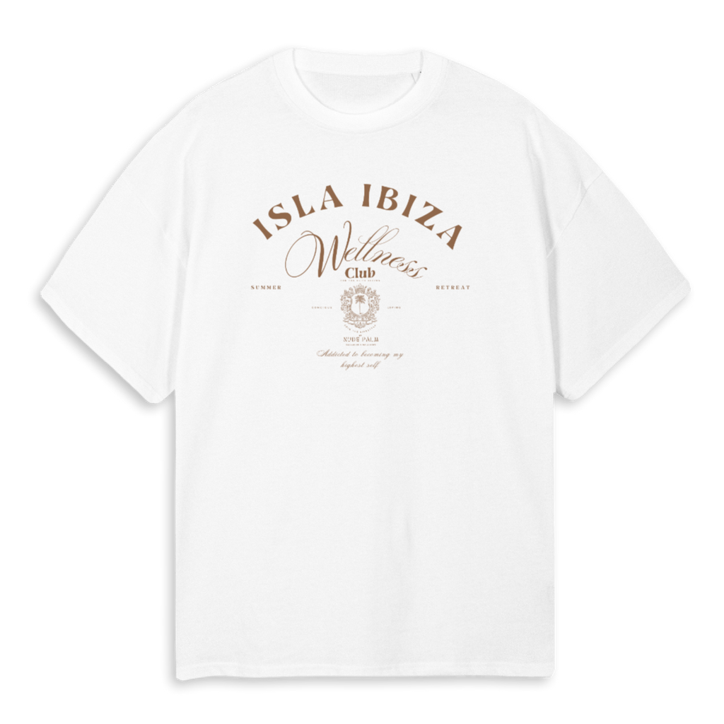 ISLA IBIZA WELLNESS CLUB - OVERSIZED UNISEX T-SHIRT