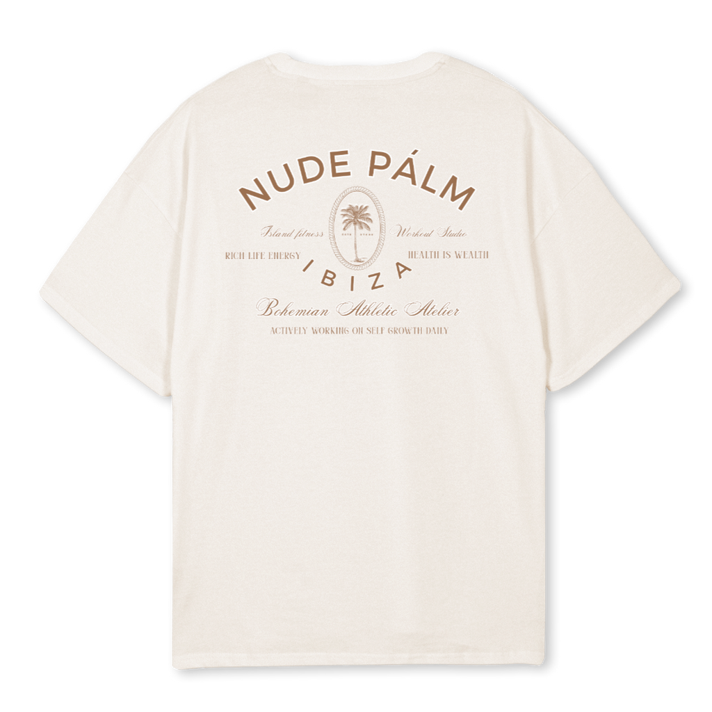 BOHEMIAN ATHLETICS - VINTAGE WHITE T - SHIRT | OVERSIZED -  UNISEX