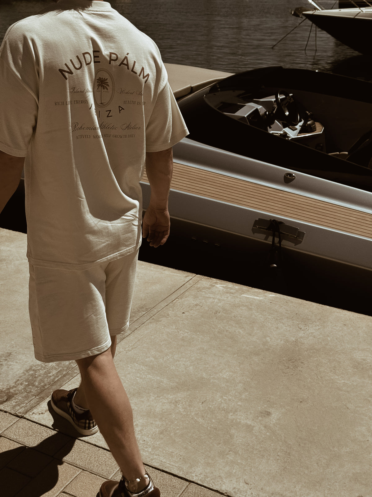 BOHEMIAN ATHLETICS - VINTAGE WHITE T - SHIRT | OVERSIZED -  UNISEX