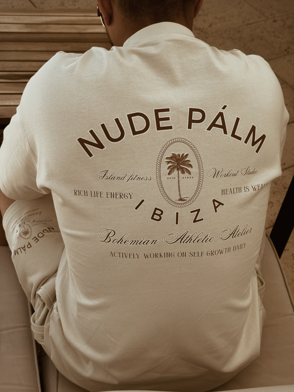 BOHEMIAN ATHLETICS - VINTAGE WHITE T - SHIRT | OVERSIZED -  UNISEX