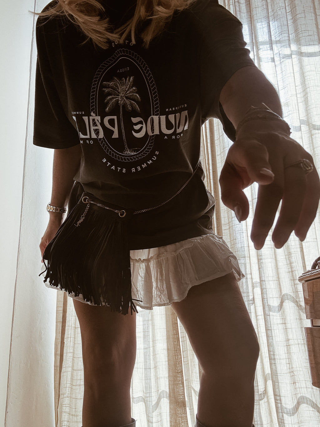 ICONIC IBIZA ISLAND T - SUN SOAKED BLACK