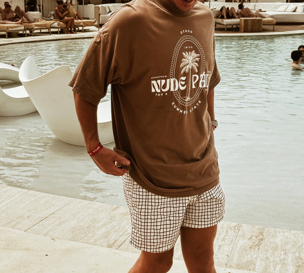 ISLAND ICONIC IBIZA  T - SHIRT - SUN-SOAKED TAN | OVERSIZED FIT - UNISEX
