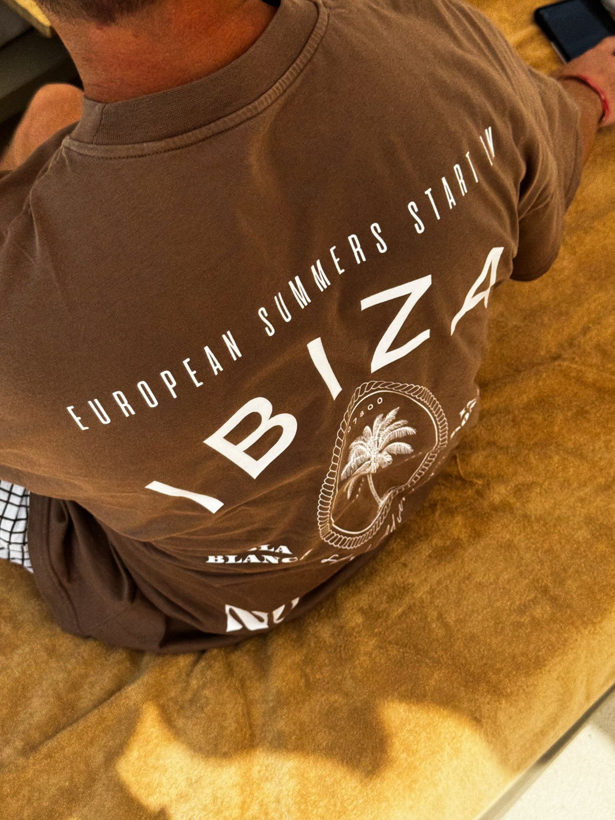 ISLAND ICONIC IBIZA  T - SHIRT - SUN-SOAKED TAN | OVERSIZED FIT - UNISEX
