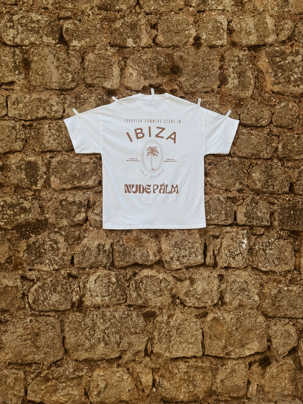 ICONIC IBIZA ISLAND T - SHIRT - BLANCO