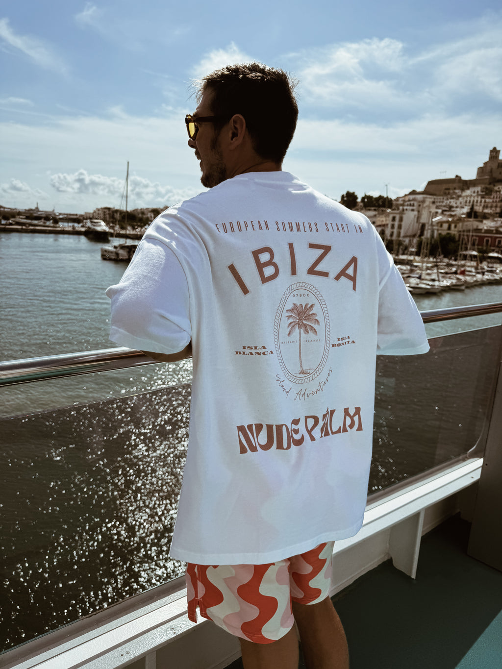 ICONIC IBIZA ISLAND T - SHIRT - BLANCO
