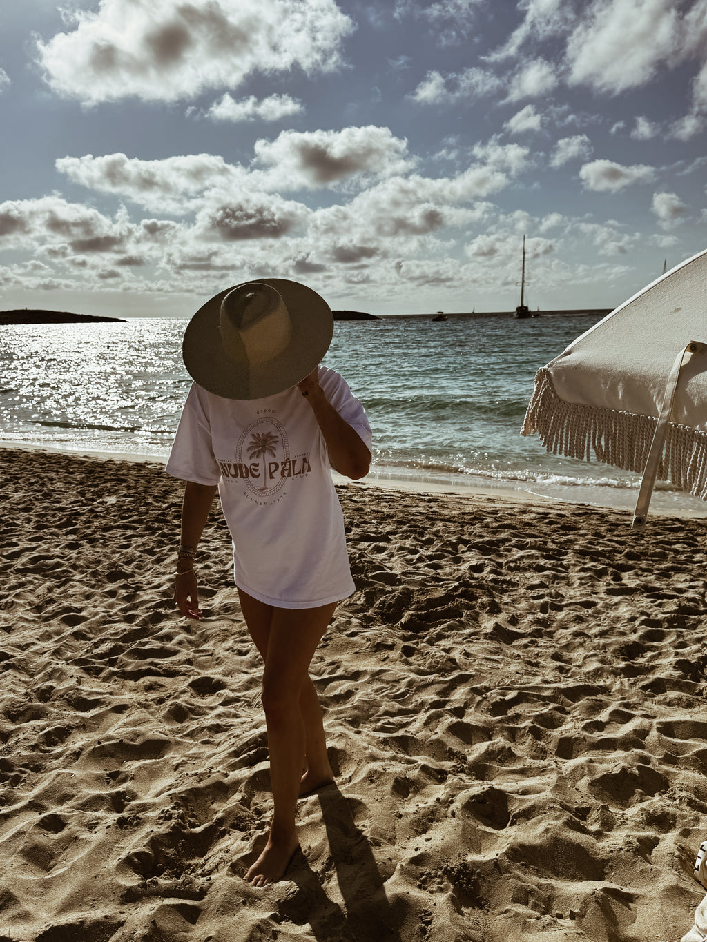 ICONIC IBIZA ISLAND T - SHIRT - BLANCO