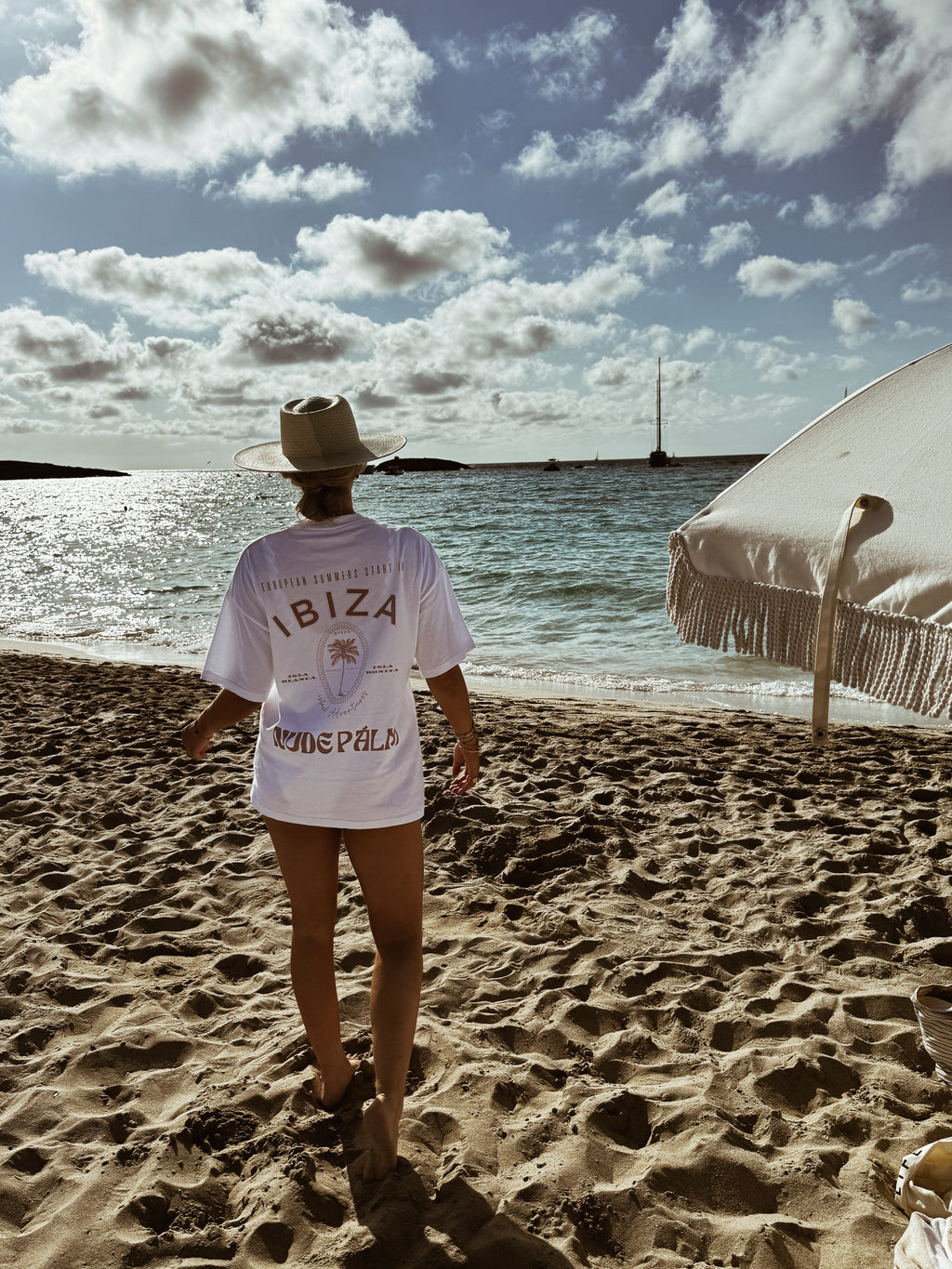 ICONIC IBIZA ISLAND T - SHIRT - BLANCO
